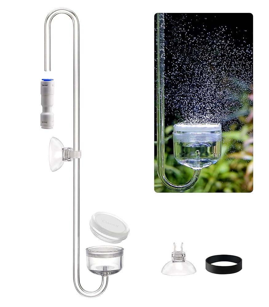 シルボンCO2添加　CO2拡散器付 クリスタルアクア CO2ジェネレーターSSB-RG8812（シルバーボンベ